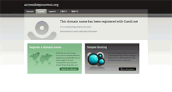 Desktop Screenshot of accessiblepourmoi.org