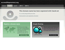 Tablet Screenshot of accessiblepourmoi.org